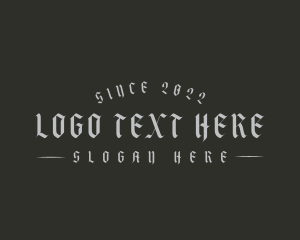 Dark - Gothic Unique Wordmark logo design