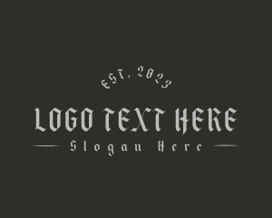 Skater - Gothic Unique Business logo design