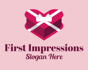 Heart Gift Box  logo design