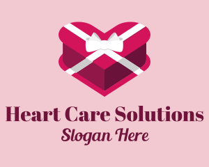 Heart Gift Box  logo design