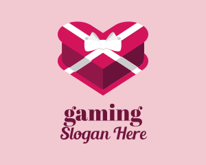Gift - Heart Gift Box logo design