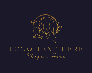 Elegant - Gold Beauty Hairstyling logo design
