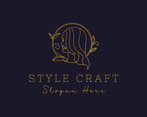Hairstyling - Gold Beauty Hairstyling logo design