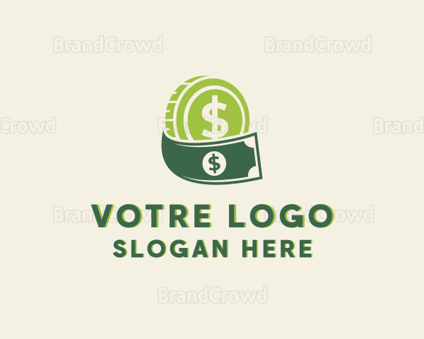 Money Cash Coin Logo