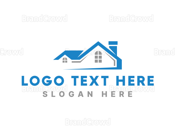Residential Homes Roofing Logo