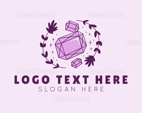 Luxury Amethyst Crystal Logo