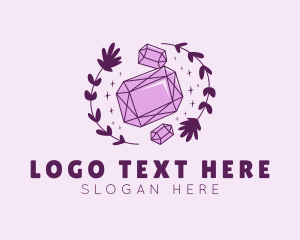 Crystals - Luxury Amethyst Crystal logo design