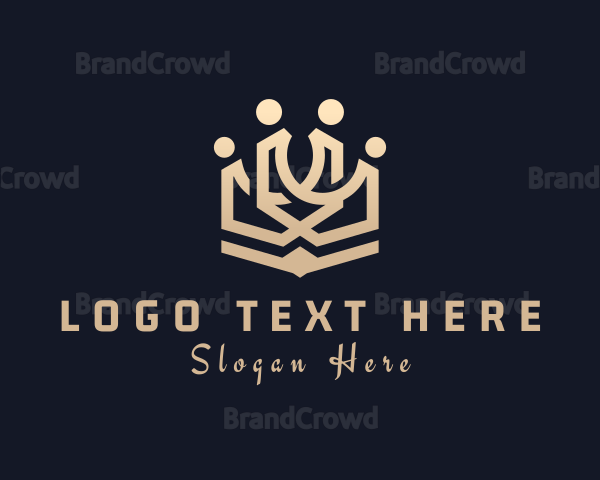 Medieval Gold Crown Logo