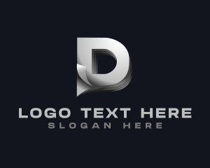 Pages - Paper Page Letter D logo design