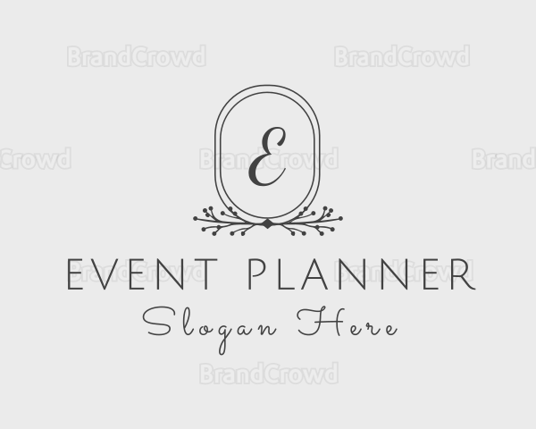 Flower Vine Wedding Planner Logo