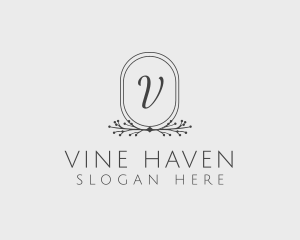 Flower Vine Wedding Planner logo design