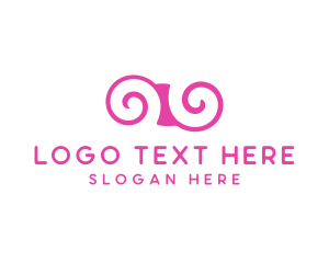 Cosmetics - Feminine Swirl Boutique logo design