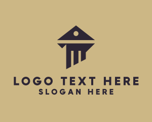 School - Column Pillar Enterprise logo design