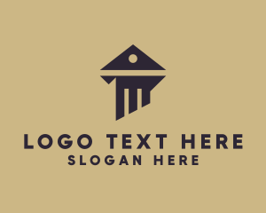 Law - Column Pillar Enterprise logo design