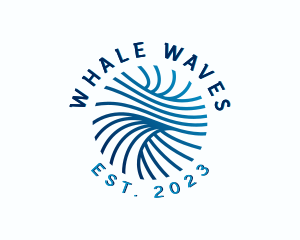 Tech Company Waves logo design