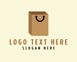 Shopping Cart - Paper Shopping Bag logo design