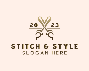 Fashion Dressmaking Scissors  logo design