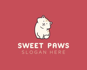Adorable - Domestic Pet Cat logo design
