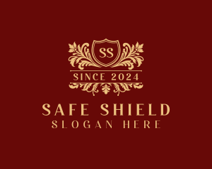 Stylish Decorative Shield logo design