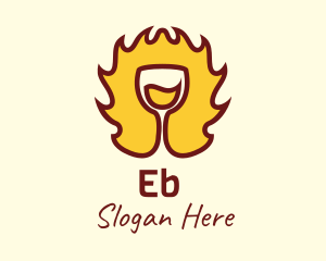 Fire Wine Glass Logo