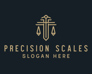 Paralegal Sword Scale logo design