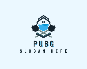  House Plumbing Plunger Logo