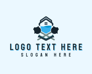 Tube - House Plumbing Plunger logo design