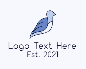 Bluebird - Bird Aviary Garden logo design