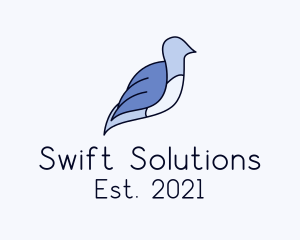 Swift - Bird Aviary Garden logo design