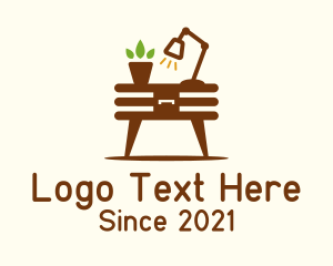 Home Styling - Desk Lamp Table logo design