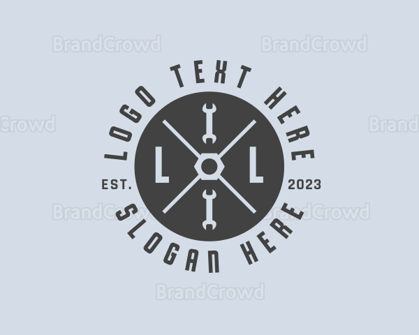 Maintenance Wrench Tool Logo