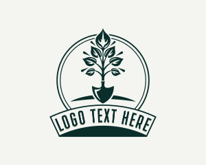 Plant - Shovel Plant Gardening logo design