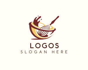 Culinary - Bakery Whisk Pastries logo design
