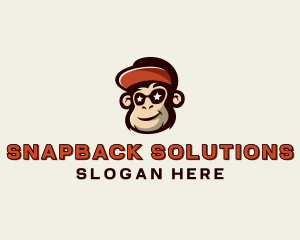 Snapback Sunglasses Monkey logo design