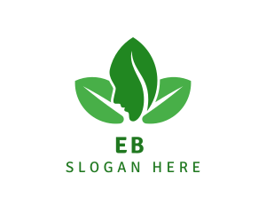 Yoga - Green Feminine Leaf logo design