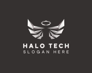 Angel Wings Halo logo design