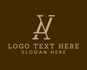 Company - Elegant Professional Company Letter AV logo design