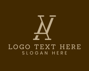 Elegant Professional Company Letter AV Logo