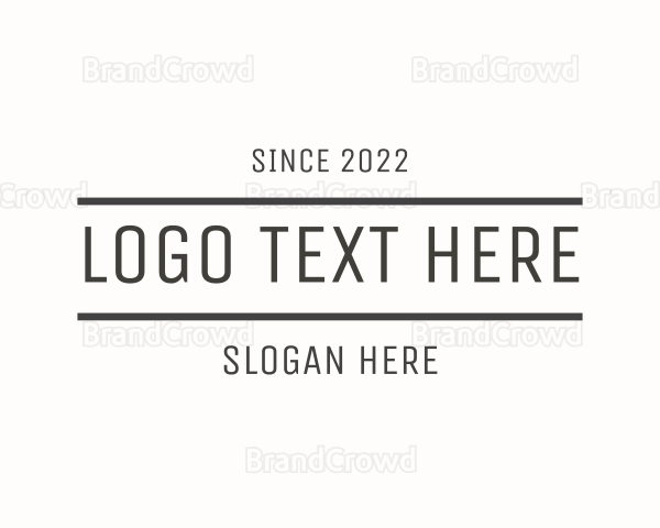 Generic Masculine Minimalist Business Logo