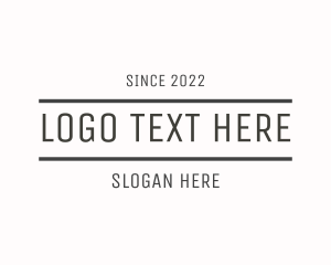 Generic Masculine Minimalist Business Logo