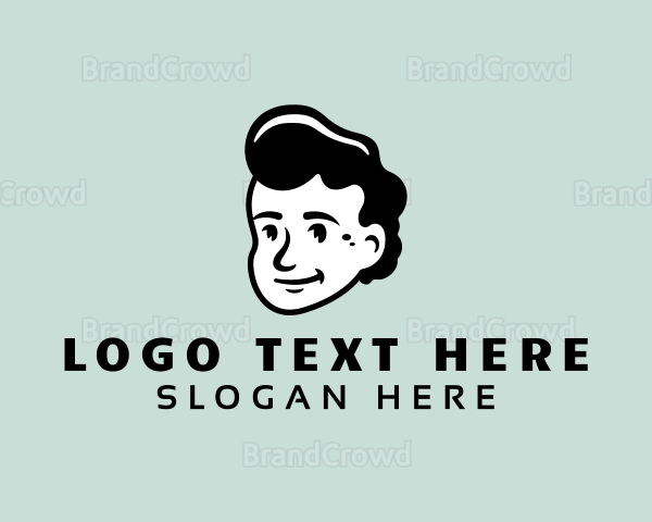 Retro Dude Character Logo