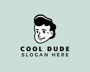 Dude - Retro Dude Character logo design