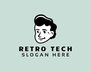 Retro Dude Character logo design