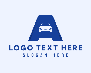 Letter A - Car Letter A logo design