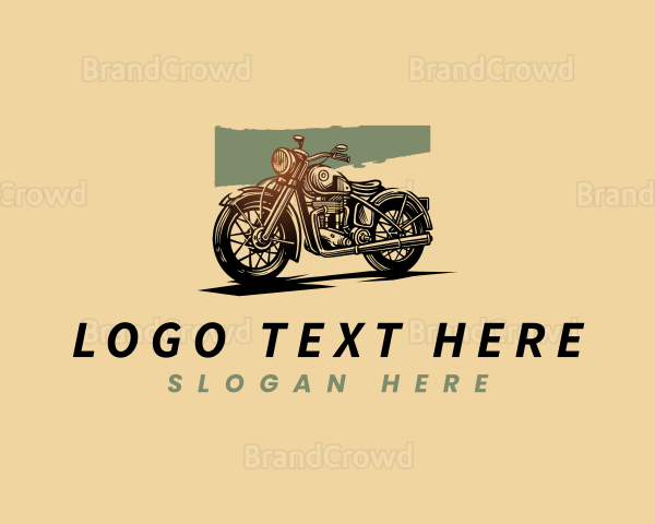 Biker Motorcycle Rider Logo