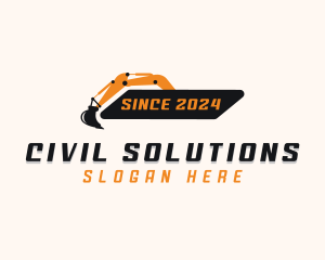 Demolition Excavator Machinery logo design