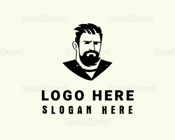 Beard Barber Man Logo