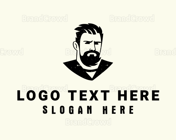 Beard Barber Man Logo