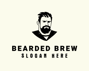 Beard Barber Man logo design