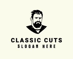 Beard Barber Man logo design